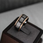 Ride or Die Rings, Ride or Die, Ride or Die Wedding Rings, Ride or Die Wedding Bands, Black Wedding Rings, Black Wedding Bands, Biker Rings