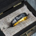Simply Meant To Be Ring, Simply Meant To Be Wedding Band, Black Wedding Band - Image 9