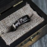 Simply Meant To Be Ring, Simply Meant To Be Wedding Band, Black Wedding Band - Image 7