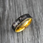 Simply Meant To Be Ring, Simply Meant To Be Wedding Band, Black Wedding Band - Image 4