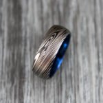 Damascus Steel Ring, Damascus Steel Wedding Band, Damascus Steel Wedding Ring