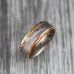 Damascus Steel Ring, Damascus Steel Wedding Band, Damascus Steel Wedding Ring