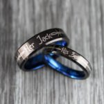 Her Jack His Sally Rings, Simply Meant To Be Wedding Bands, Couple Rings - Image 3
