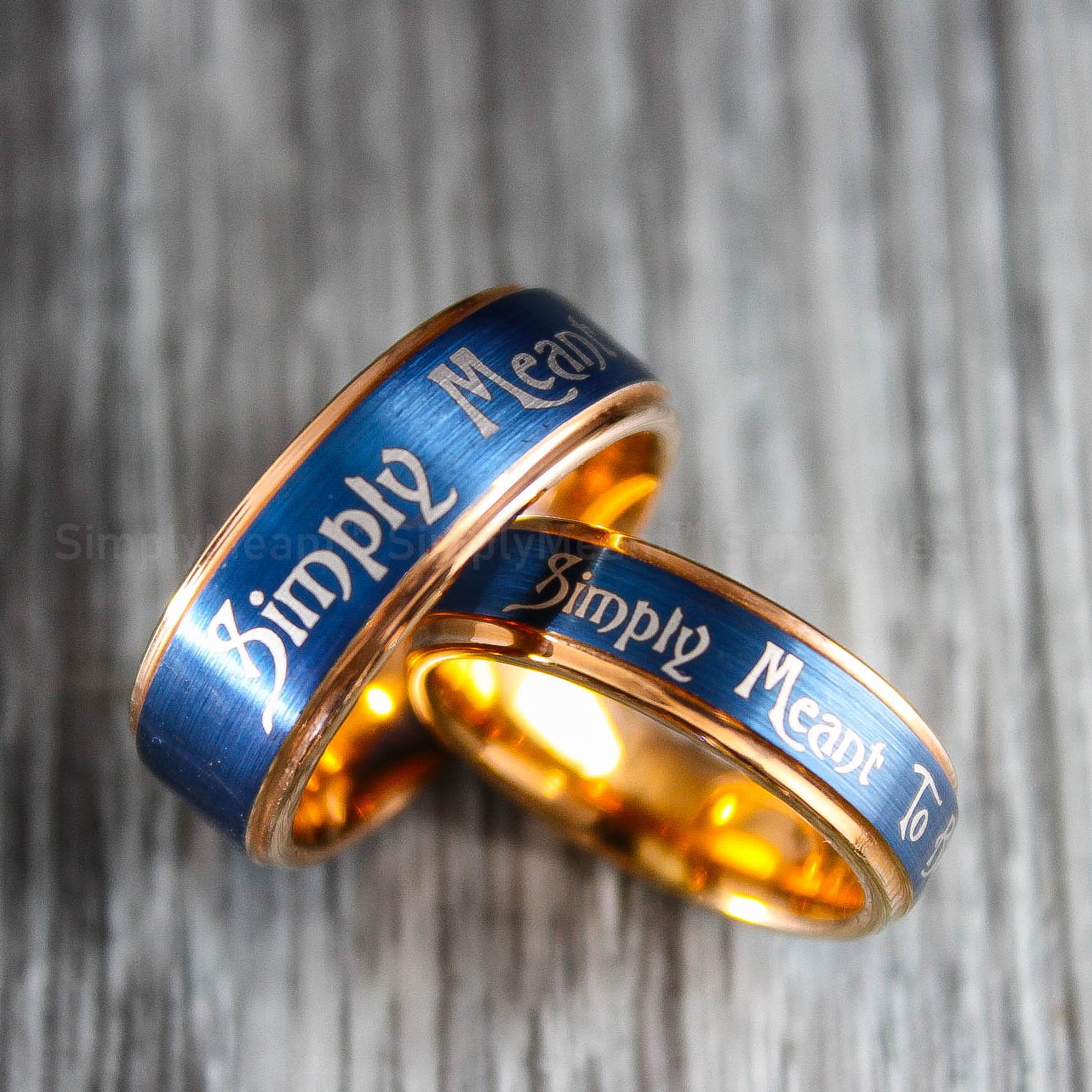 IMG_1654 Simply Meant To Be Rings, Simply Meant To Be Wedding Bands, Rose Gold Wedding Bands - Image 4