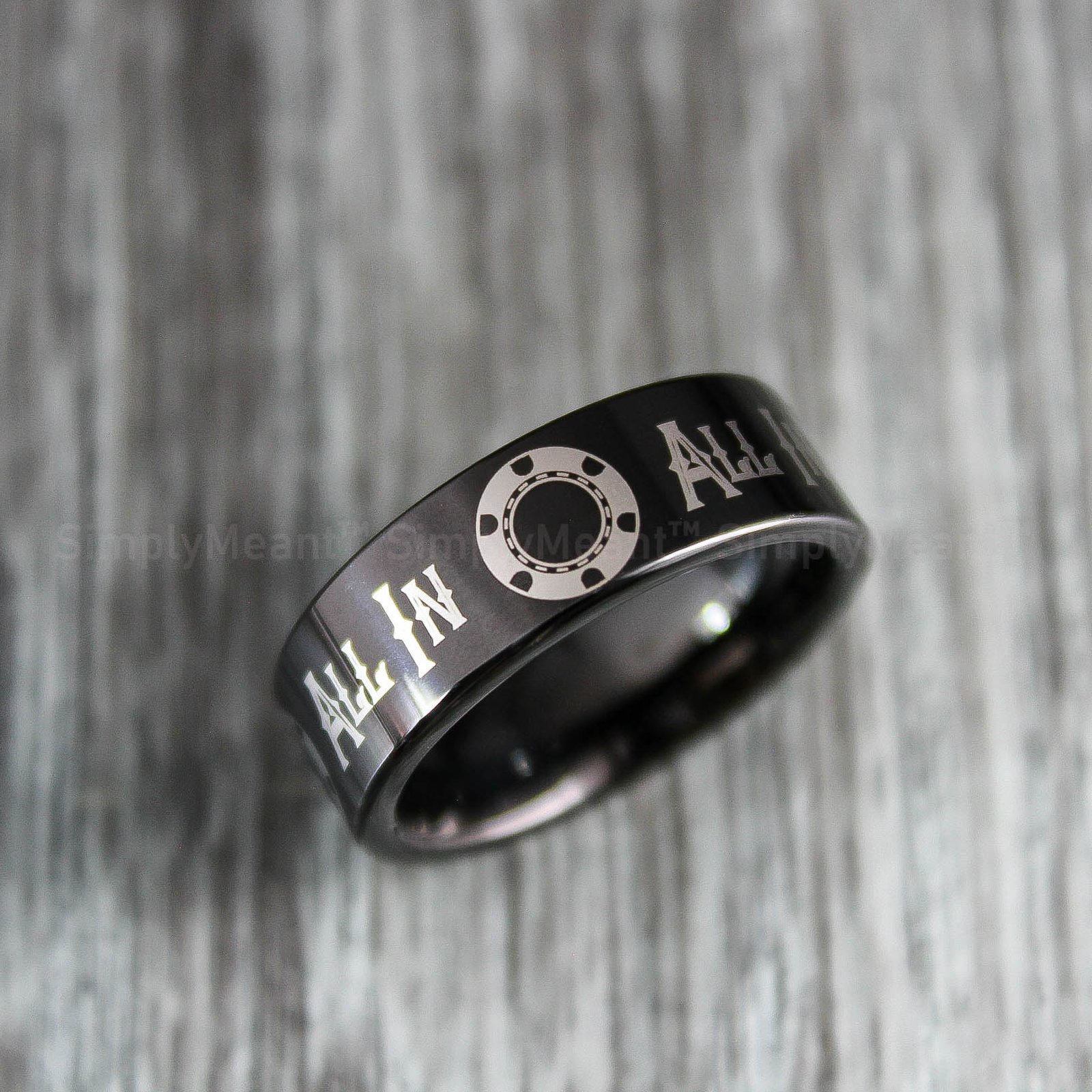 IMG_1690 Poker Ring, Blackjack Ring, Gaming Wedding Band, Poker Jewelry - Image 1