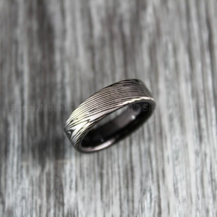 Damascus Steel Ring, Damascus Steel Wedding Band, Damascus Steel Wedding Ring