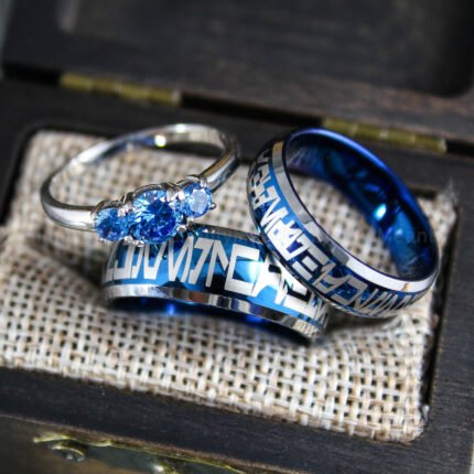 Aurebesh Wedding Rings, Star Wars Wedding Rings, Aurebesh Jewelry, Aurebesh Rings