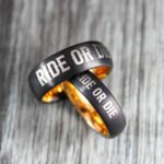 Ride or Die Rings, Ride or Die, Ride or Die Wedding Rings, Ride or Die Wedding Bands, Black Wedding Rings, Black Wedding Bands, Biker Rings - Image 3