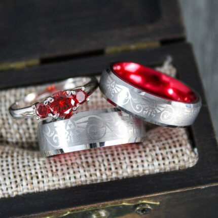 Zelda Wedding Rings, Legend of Zelda Wedding Rings, Zelda Jewelry, Gamer Rings
