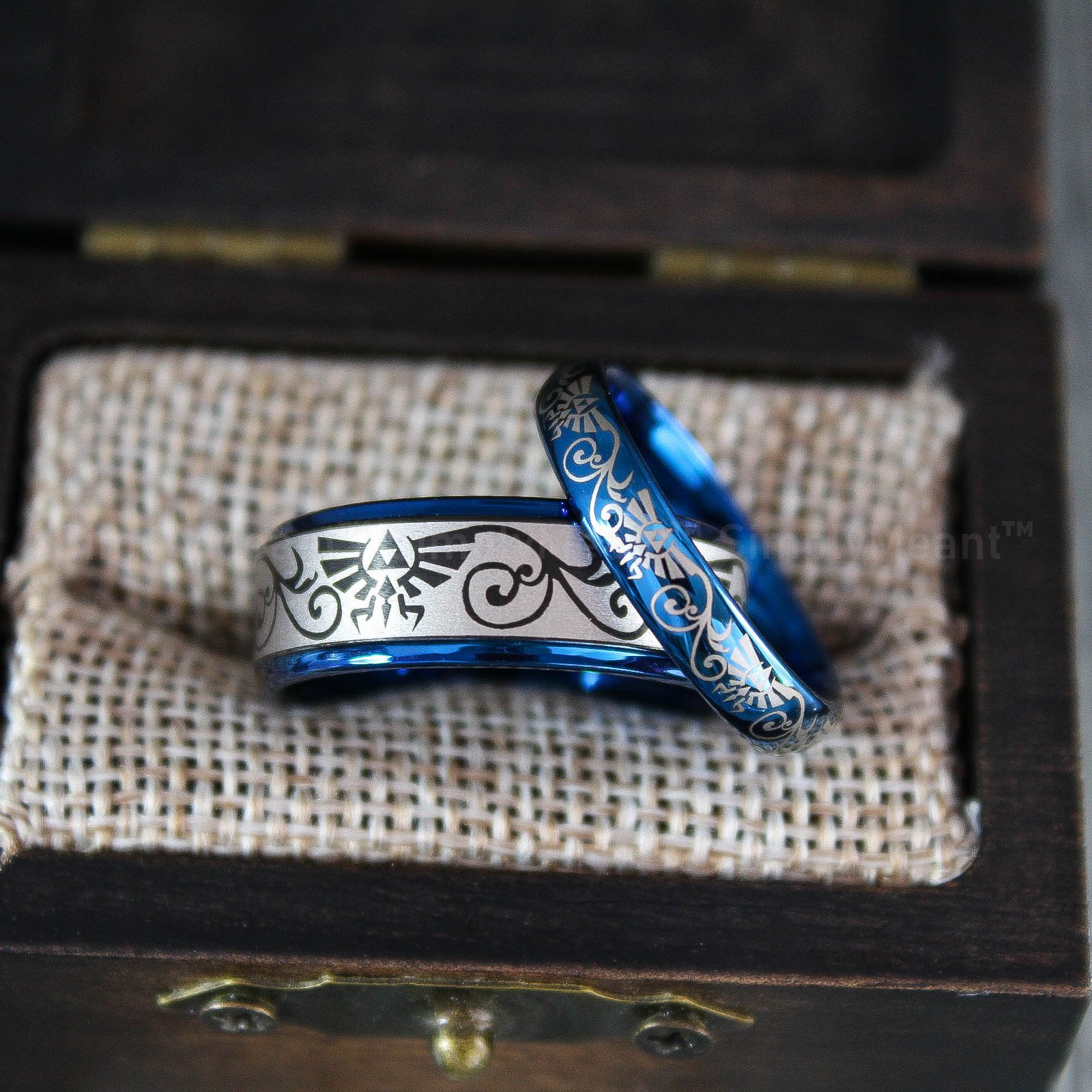 IMG_1818 Zelda Wedding Rings, Legend of Zelda Wedding Rings, Zelda Jewelry, Gamer Rings - Image 1
