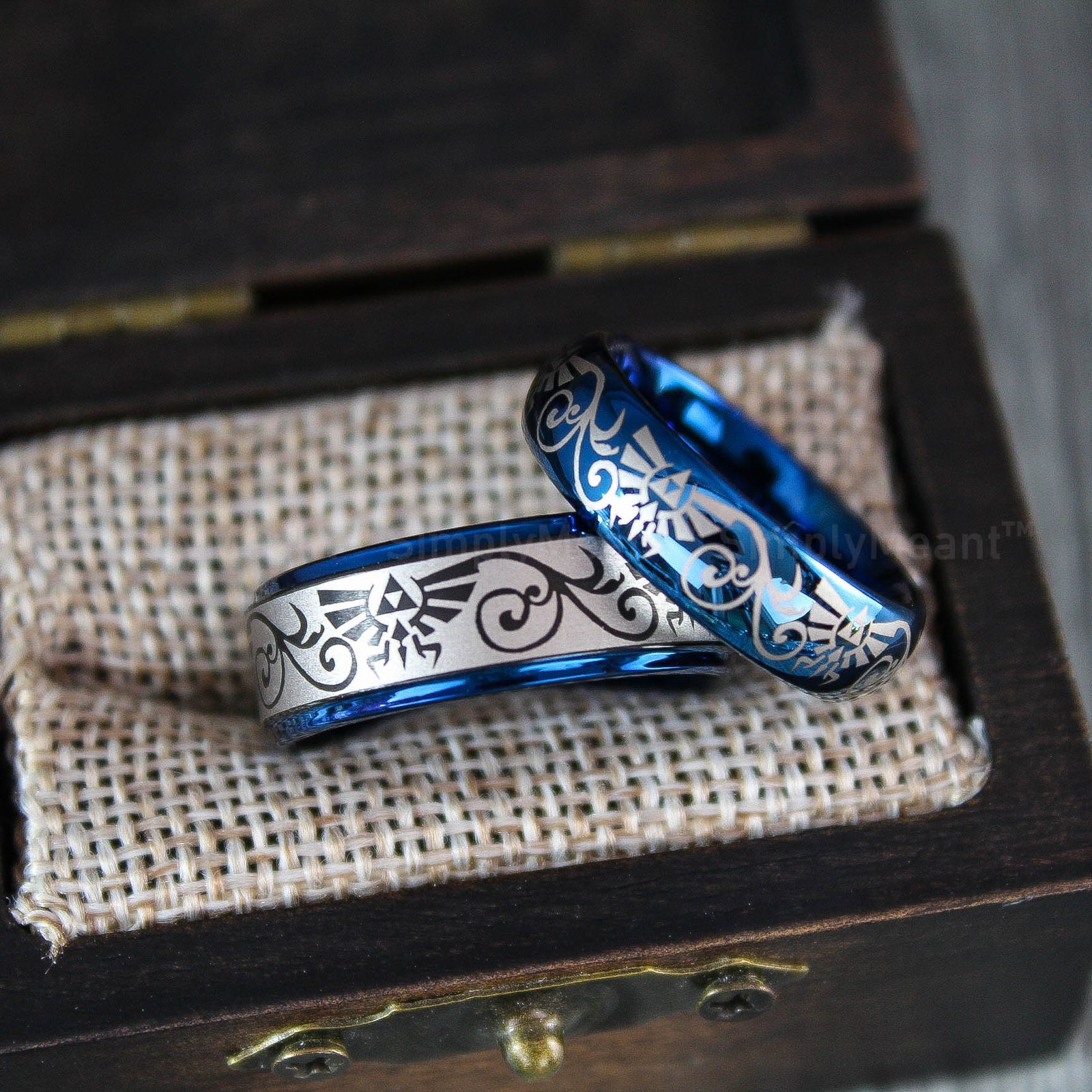 IMG_1822 Zelda Wedding Rings, Legend of Zelda Wedding Rings, Zelda Jewelry, Gamer Rings - Image 4