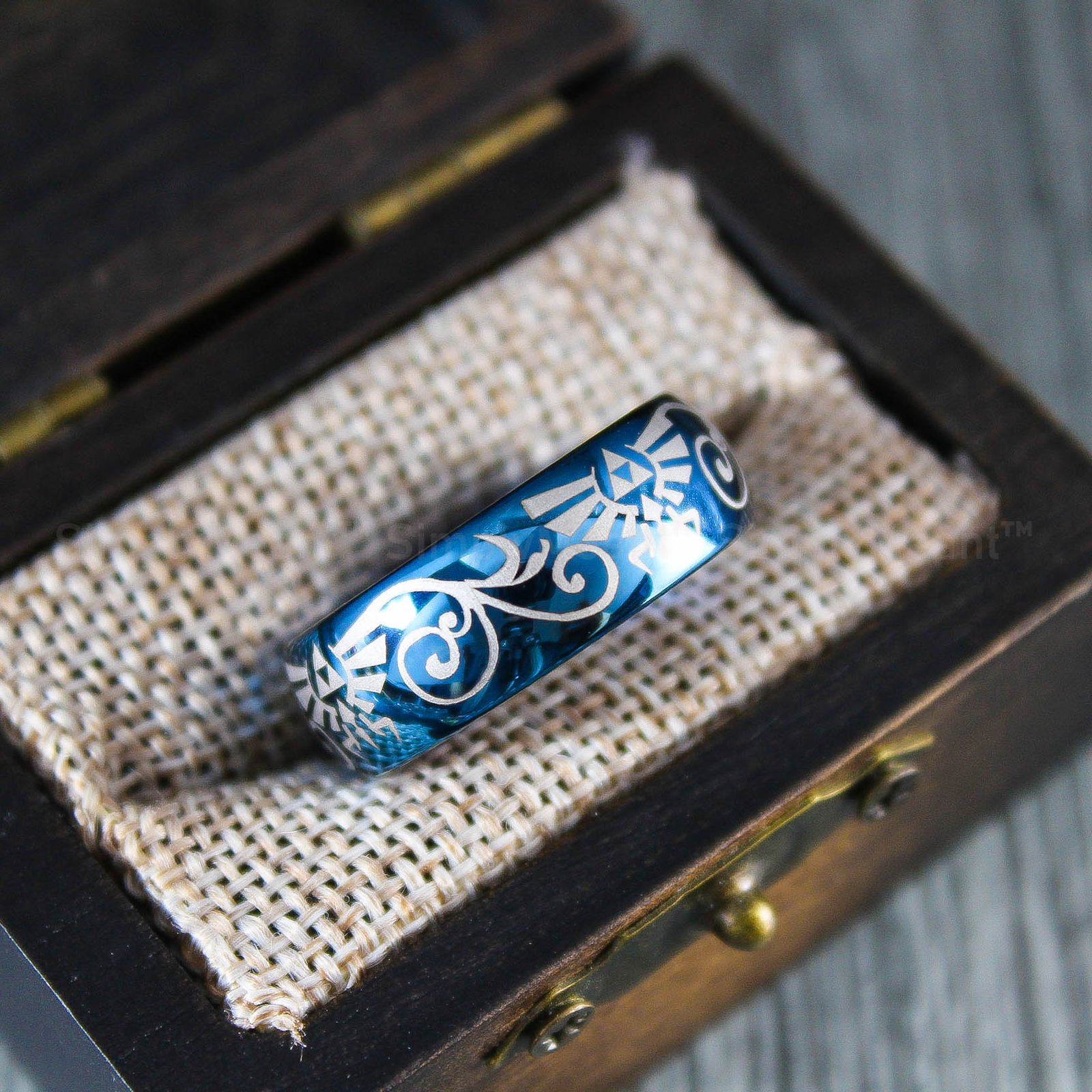 IMG_1825 Zelda Wedding Ring, Legend of Zelda Wedding Ring, Zelda Jewelry, Gamer Ring - Image 1