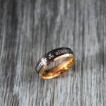 Forever and Always Ring, Black Wedding Bands, Forever and Always Wedding Band