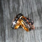 Forever and Always Rings, Black Wedding Bands, Couple Ring Set, Matching Couple Rings
