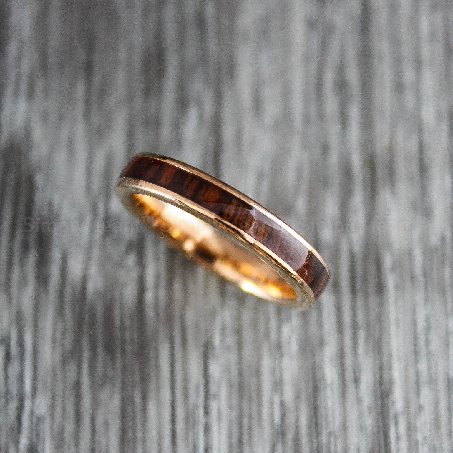 IMG_1877 Wood Rings, Wood Wedding Bands, 4mm Tungsten Wedding Bands, Wood Wedding Rings - Image 5